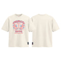 Vega Tiger Soul graphic tee colour preview in Off White, shown front and back.