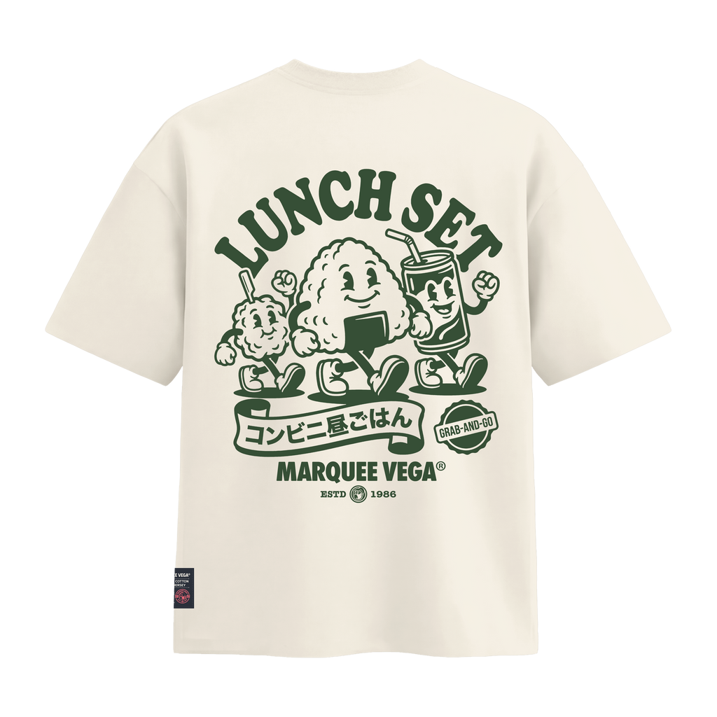 Lunch Set - Grab-and-Go heavyweight loose fit graphic tee product image by Marquee Vega.