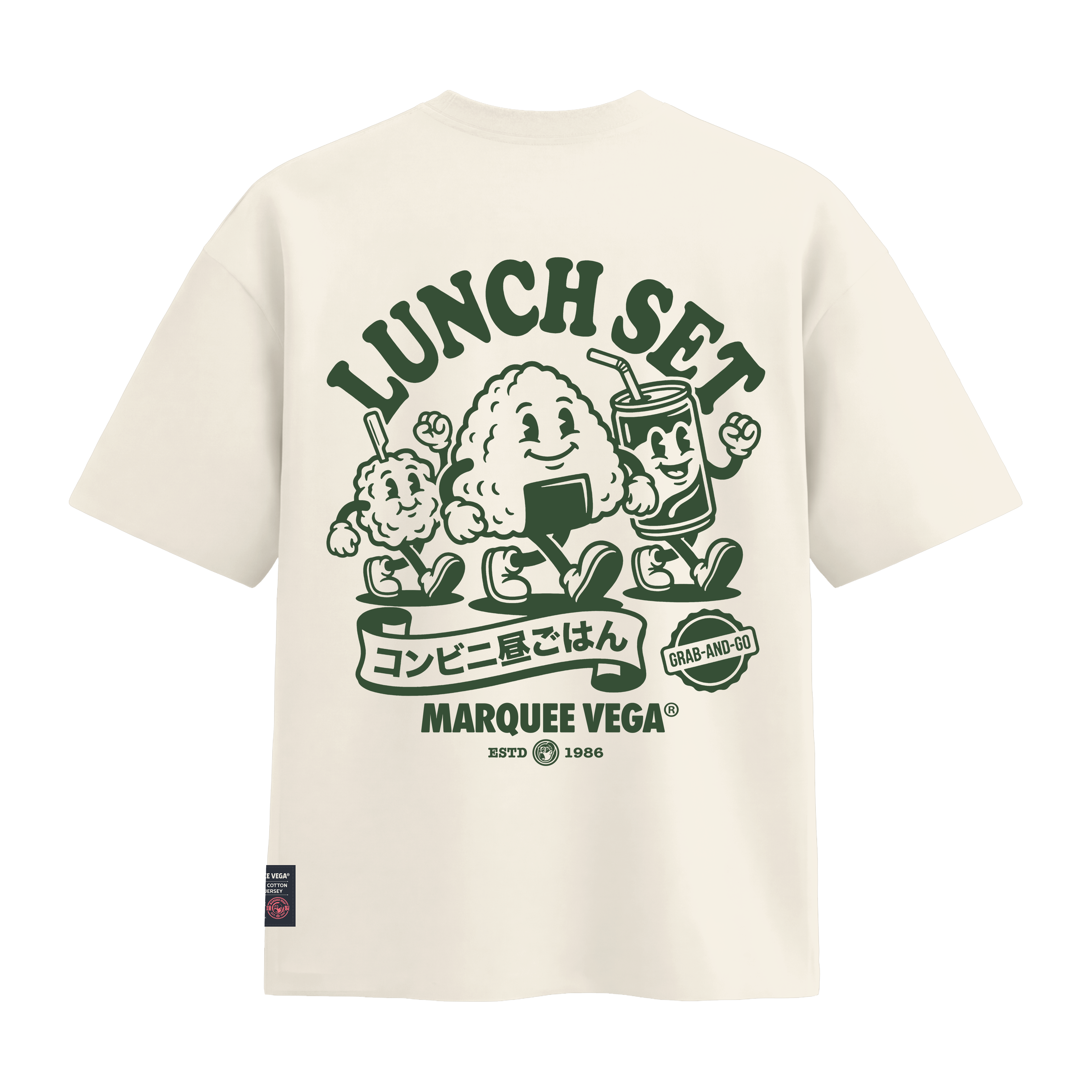 Lunch Set - Grab-and-Go heavyweight loose fit graphic tee product image by Marquee Vega.
