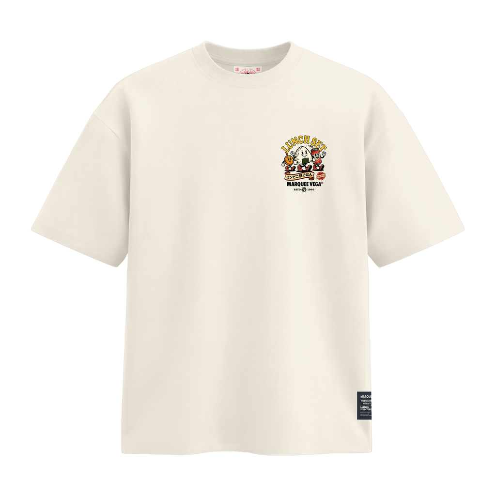 Lunch Set - Grab-and-Go heavyweight loose fit graphic tee product image by Marquee Vega.