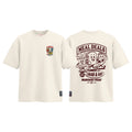 Meal Deals Grab & Go graphic tee colour preview in Off White, shown front and back.