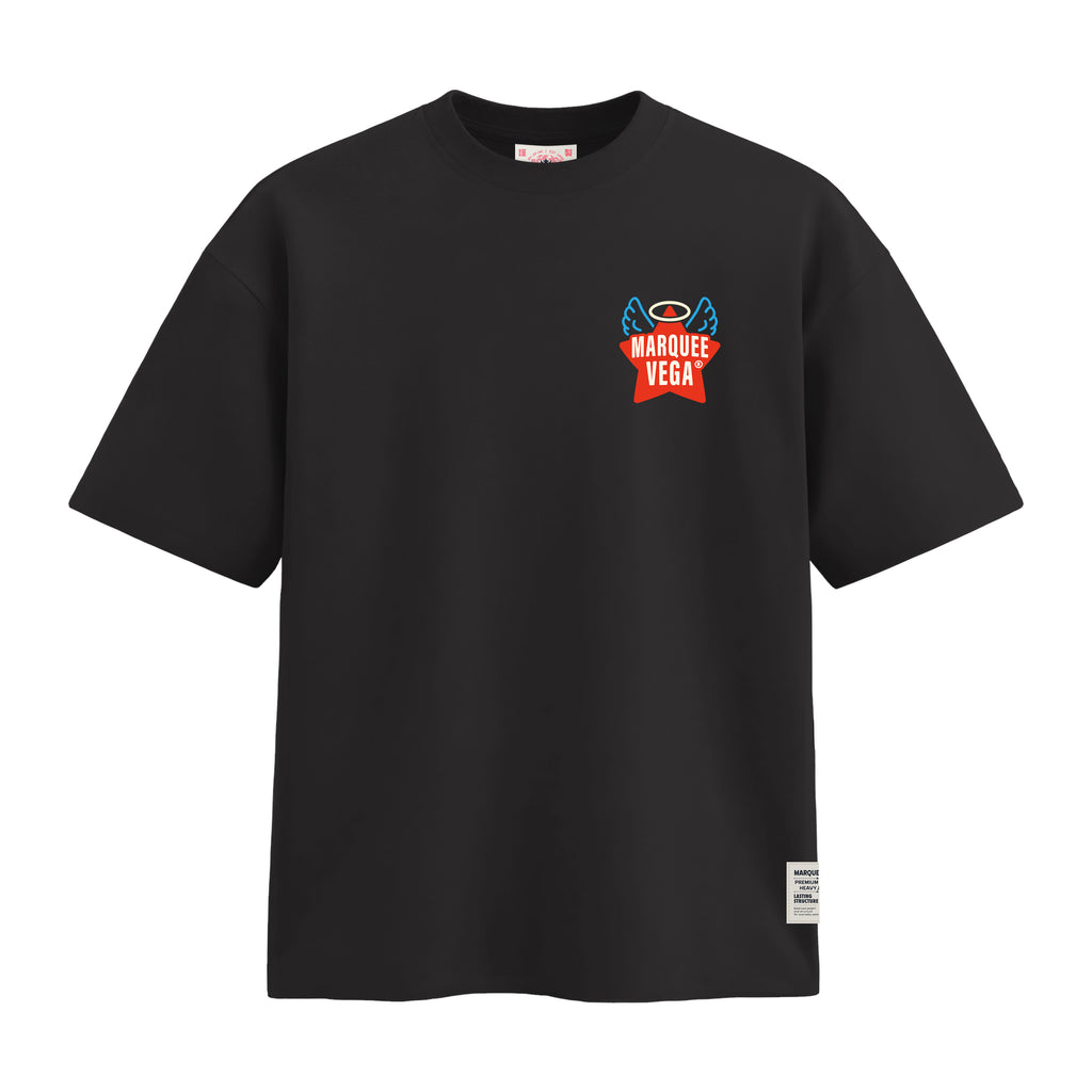 Angel Star Logo - Marquee Vega Graphic heavyweight loose fit graphic tee product image by Marquee Vega.