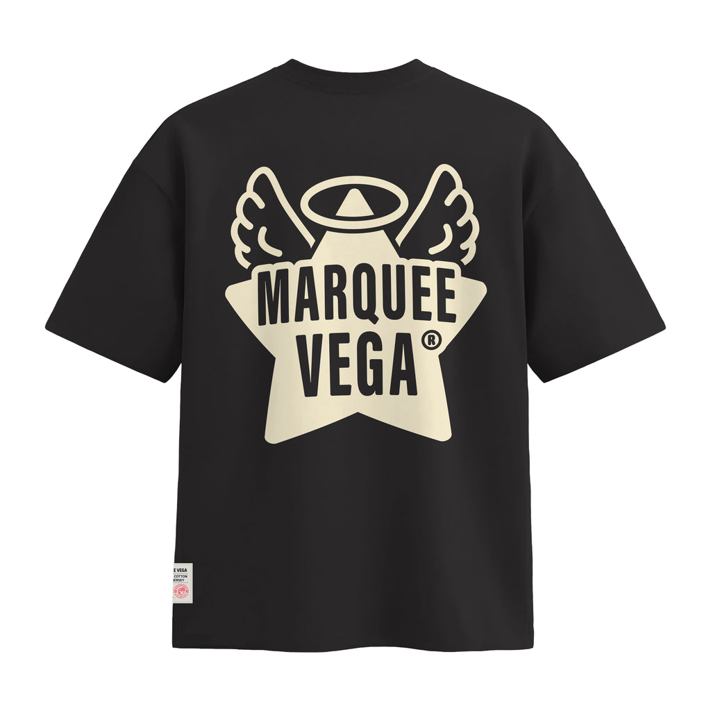 Angel Star Logo - Marquee Vega Graphic heavyweight loose fit graphic tee product image by Marquee Vega.