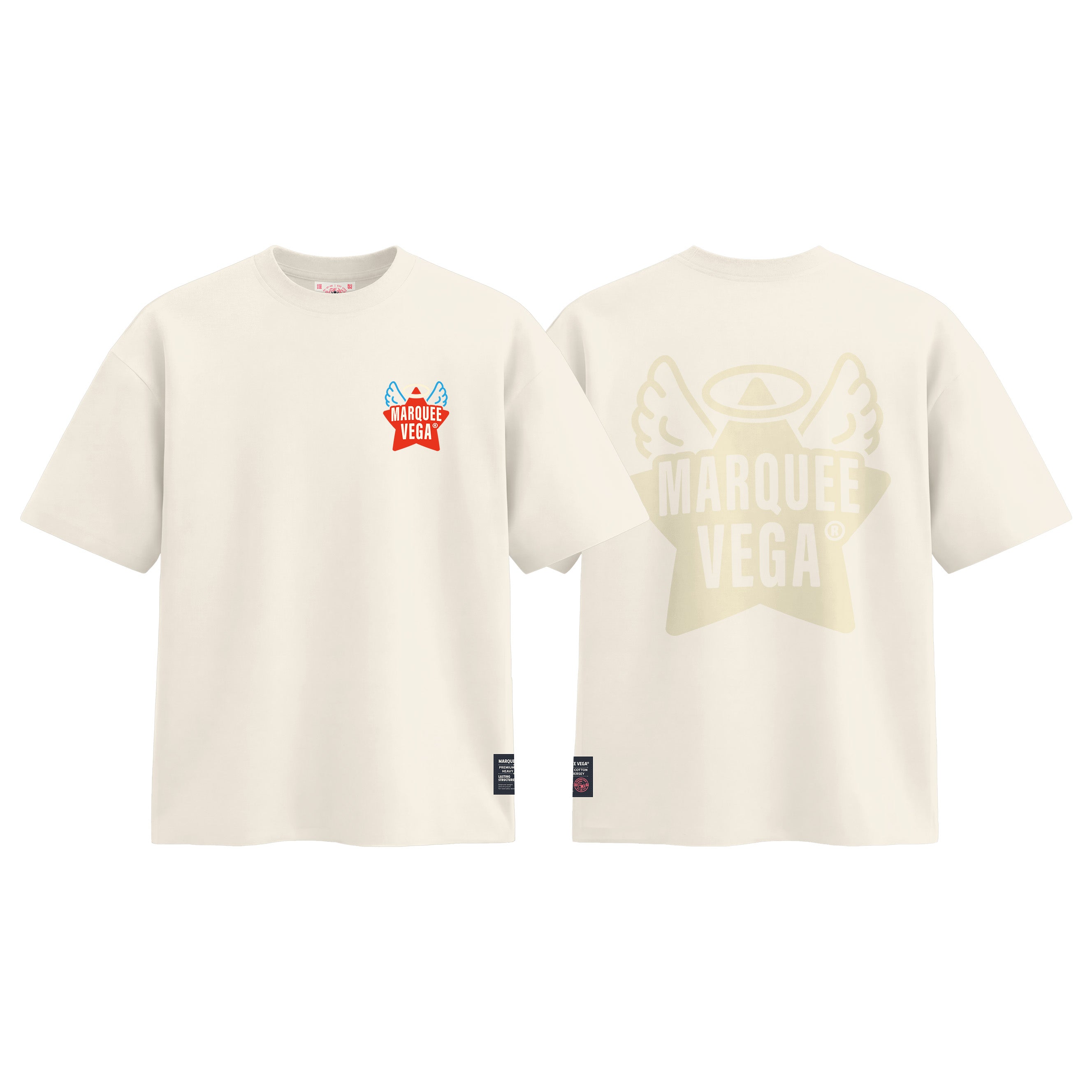 MVTUK20268402_T01 Angel Star Logo - Marquee Vega Graphic graphic tee colour image by Marquee Vega.