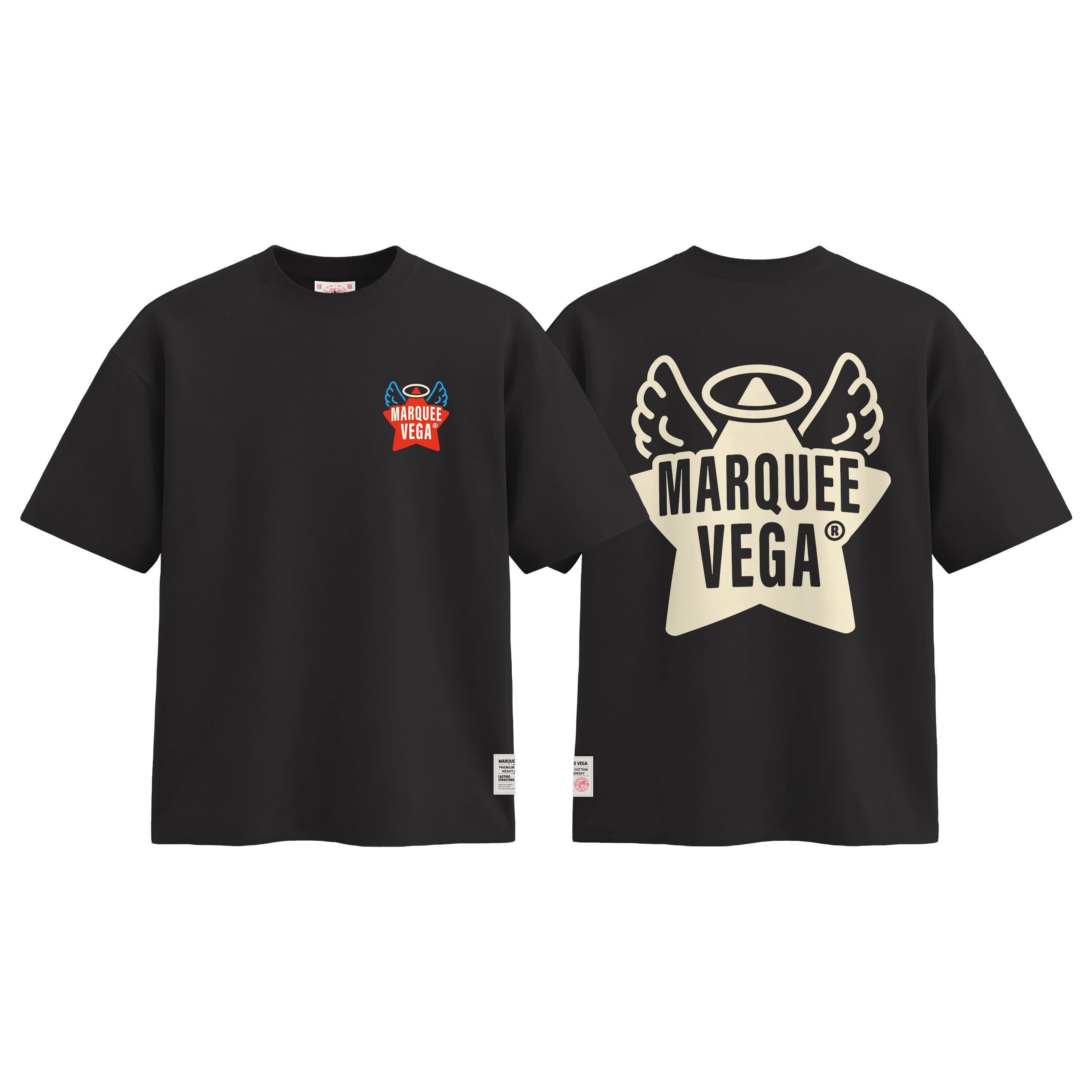 MVTUK20268402_T02 Angel Star Logo - Marquee Vega Graphic graphic tee colour image by Marquee Vega.