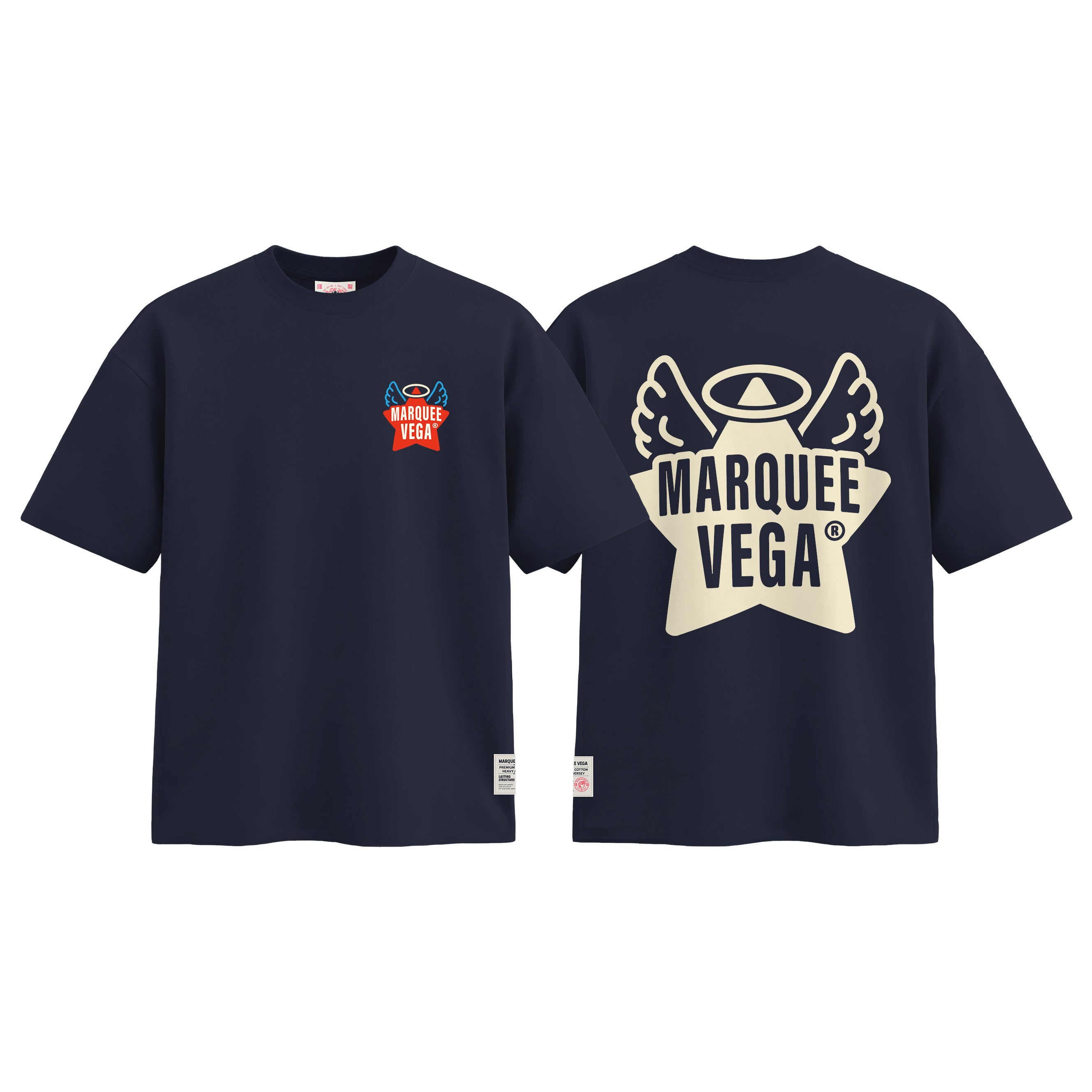 MVTUK20268402_T03 Angel Star Logo - Marquee Vega Graphic graphic tee colour image by Marquee Vega.