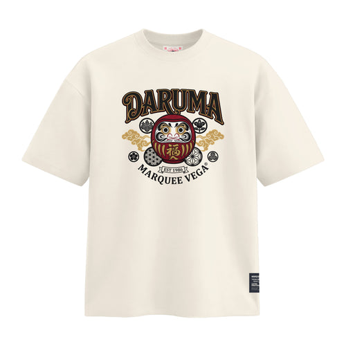 DARUMA - Lucky Japanese Doll heavyweight loose fit graphic tee product image by Marquee Vega.