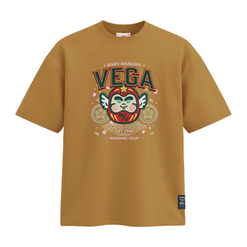 Baby Daruma - Lucky Japanese Mascot heavyweight loose fit graphic tee product image by Marquee Vega.